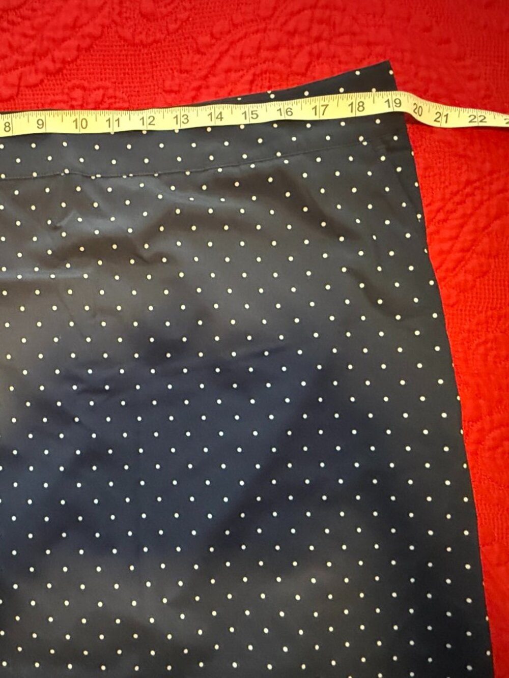 IZOD NAVY WITH WHITE POLKA DOTS GOLF SKORT